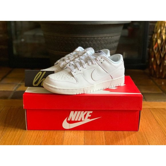 Size 8.5 W Nike Dunk Low "Triple White" - Picture 2 of 5